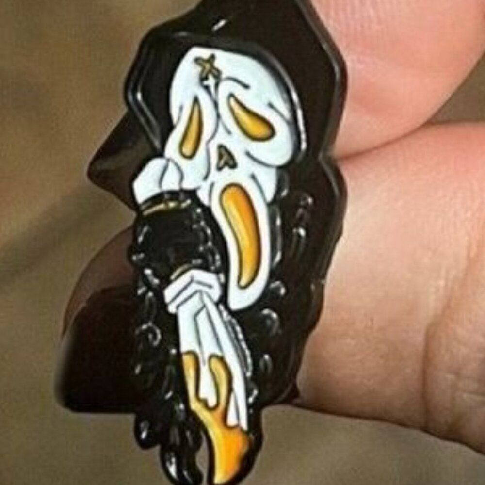 3/20 Ghostface Scream Enamel Pin